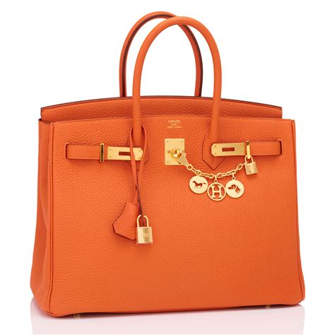 orange hermes handbag